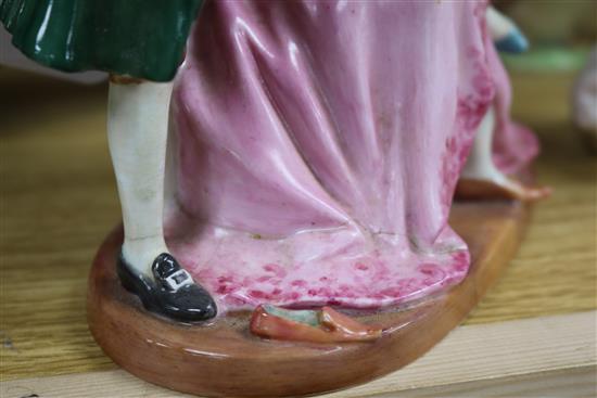A rare Royal Doulton group The Court Shoemaker HN1755, restored